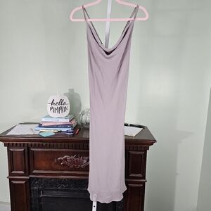 Show Me Your Mumu Wedding Bridesmaid Dress Verona Cowl Neck‎ Large Dove Gray